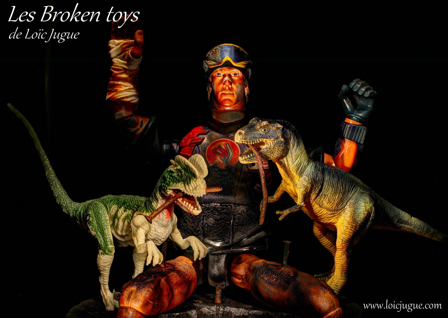 Les broken toys de Loïc Jugue: Jurassic krach