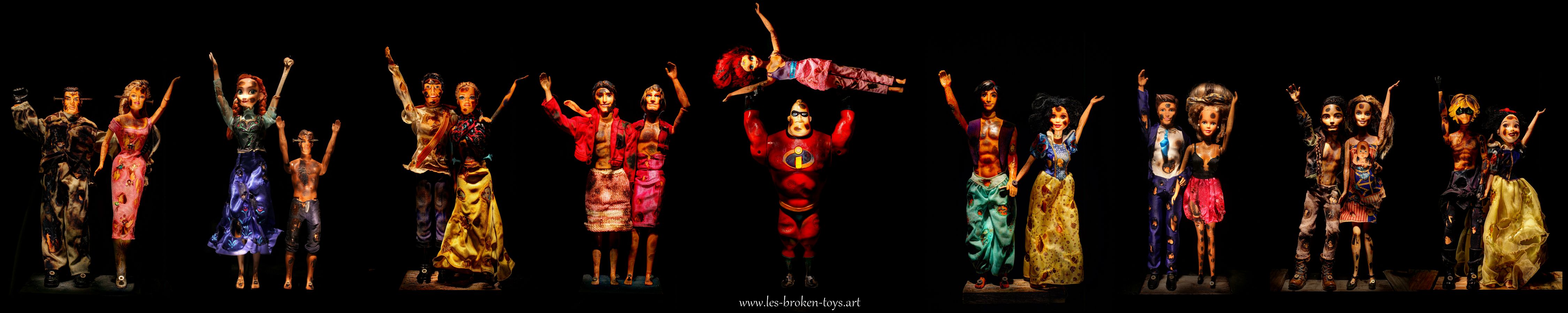 Street art Les fresques Broken Toys Les Happy couples