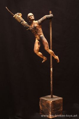 Pole dance, création 2022, hauteur 60 cm
