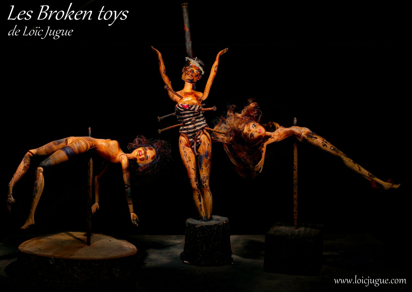 Les broken toys de Loïc Jugue: Golgotha