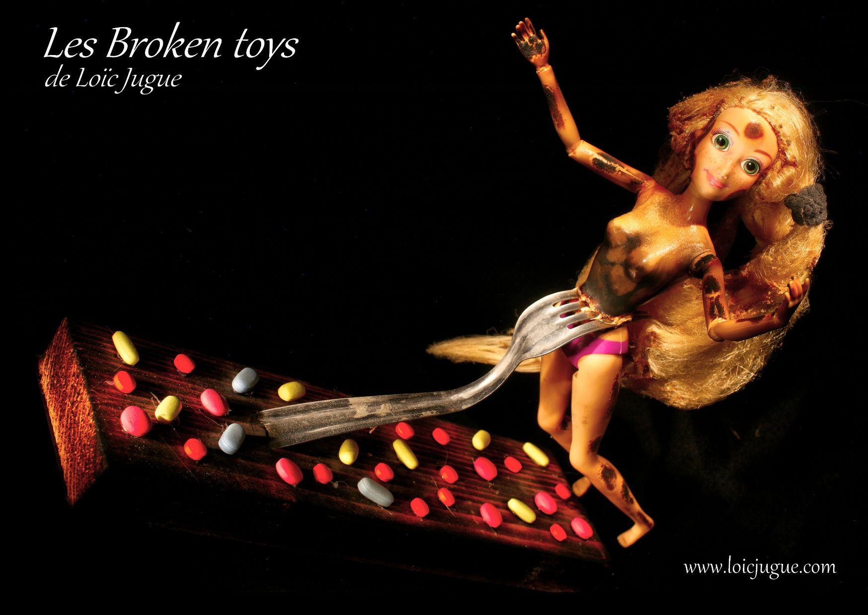 Les broken toys de Loïc Jugue: La jeune fille aux médicaments