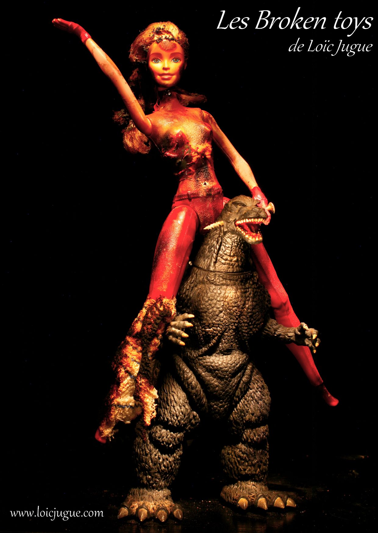Les broken toys de Loïc Jugue:Barbiezilla