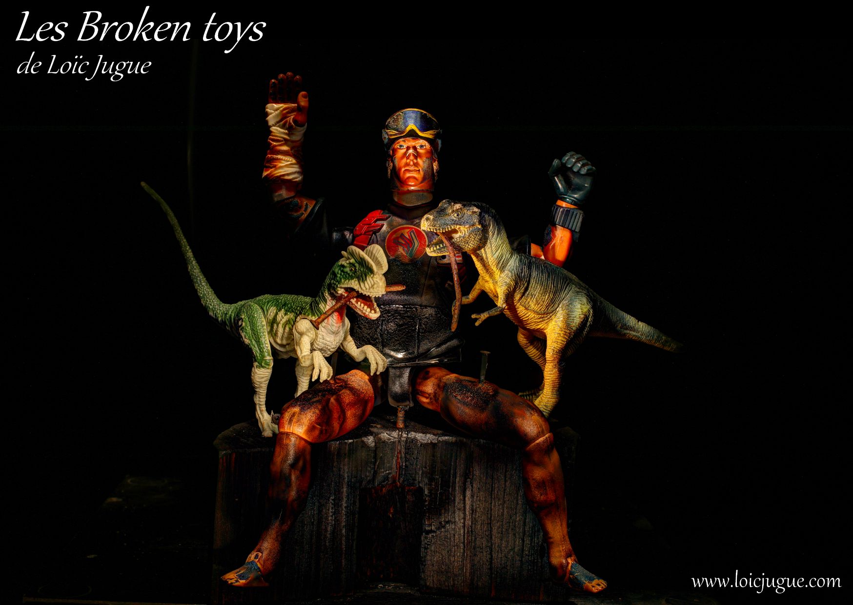 Les broken toys de Loïc Jugue: Jurassic krach