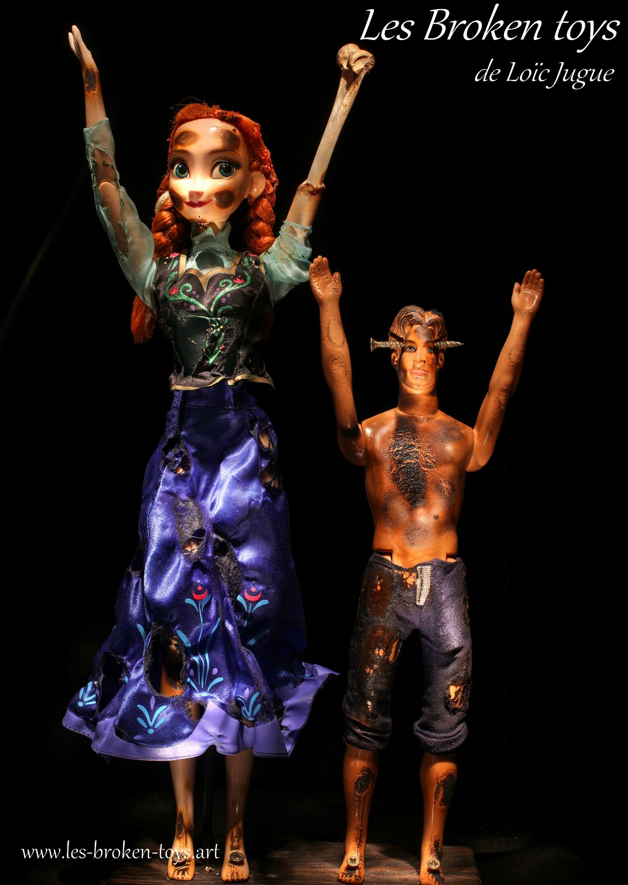 Les broken toys de Loïc Jugue: La grande ukrainienne et le petit russe!