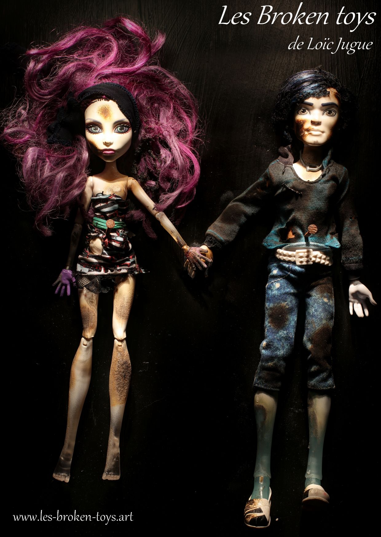 Les broken toys de Loïc Jugue: Happy couple : Sad couple