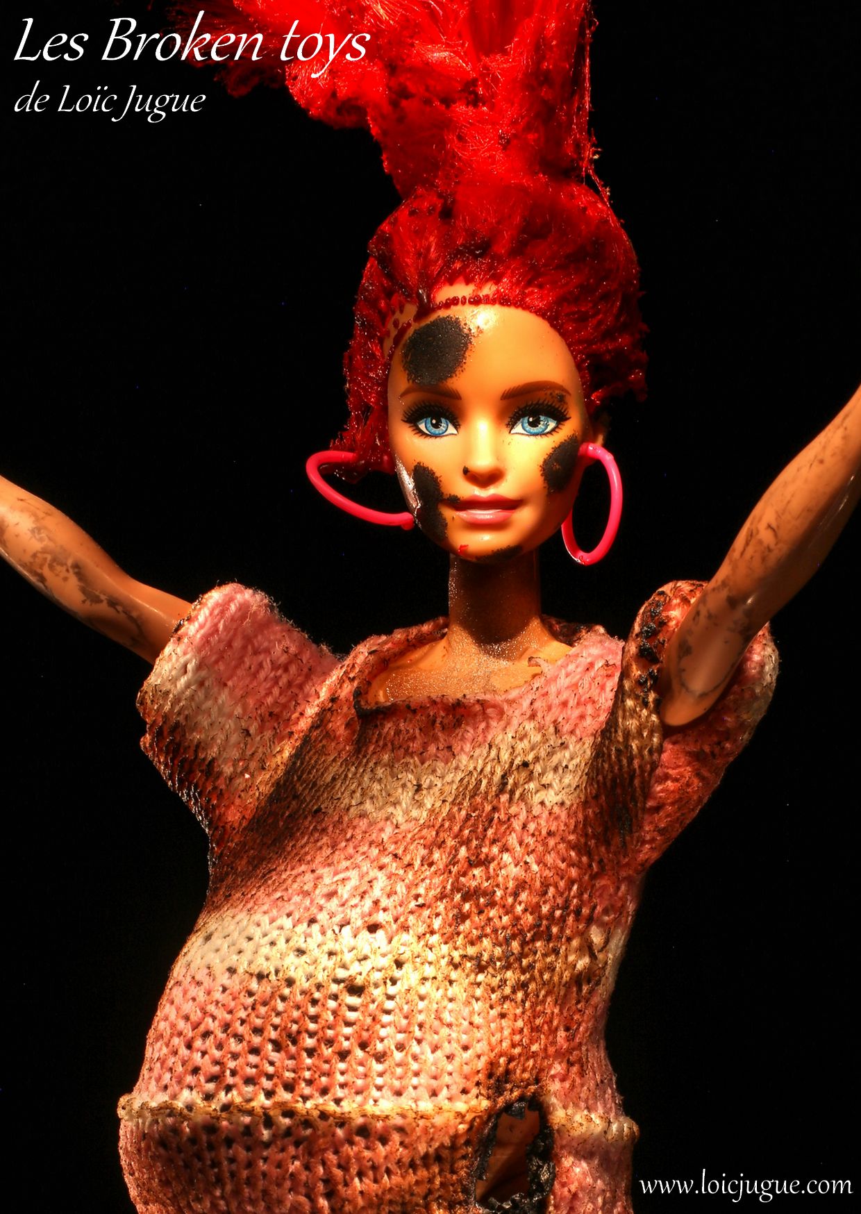 Les broken toys de Loïc Jugue: Barbie is pragnate