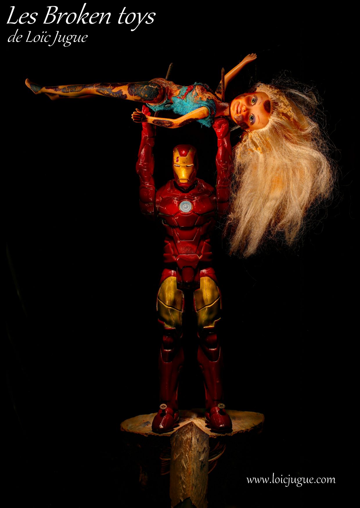 Les broken toys de Loïc Jugue: Iron man and the doll